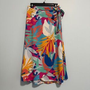 J Crew Factory Women’s‎ Multicolor Midi Skirt Size S